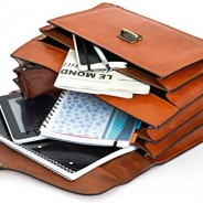 Serviette en cuir pour homme