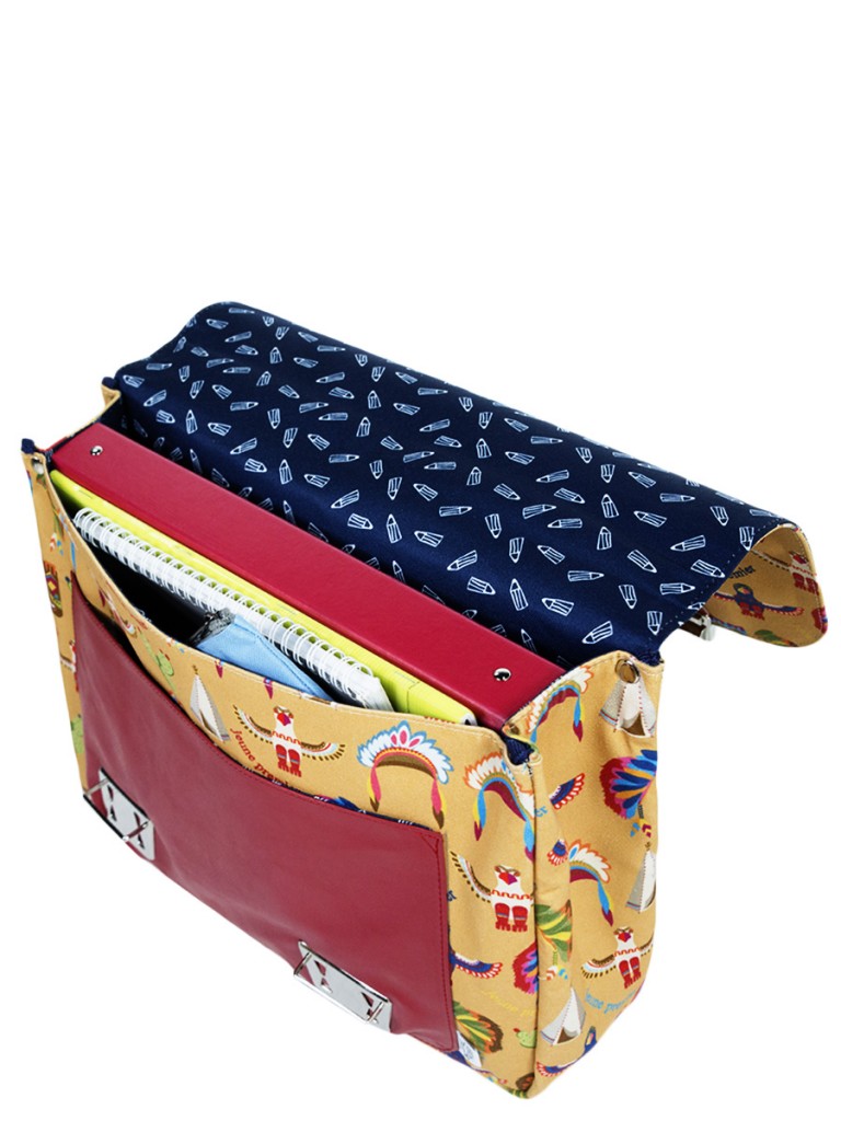 cartable ecolier cuir